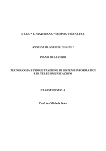 Contenuti e tempi didattici - "Ettore Majorana" Somma Vesuviana