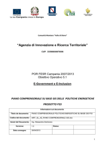 piano comprensoriale sulle politiche energetiche su base gis