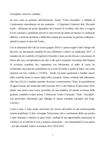 scarica l`intera relazione del sindaco