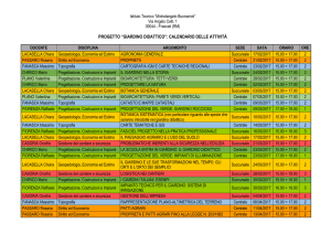 calendario attività giardino - Istituto Tecnico M. Buonarroti