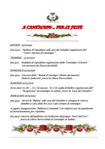 a cantalupo per le feste - Comune di Cantalupo in Sabina