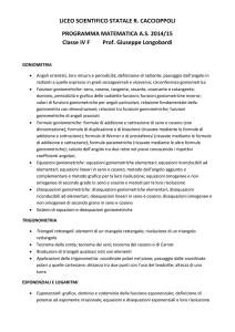 MAtematica 4F - Liceo Caccioppoli