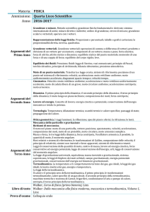 16-17 – Ammissione alla Quarta Liceo Scientifico