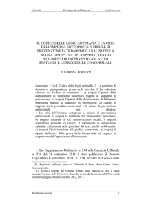 [Articoli] Diritto penale dell`Impresa 10 febbraio 2013 IL CODICE