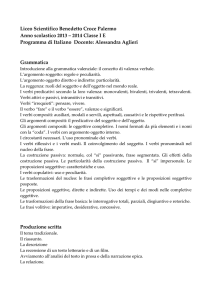 Programma di italiano I E 2013-2014 - Liceo B Croce