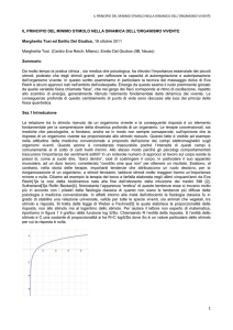 il principio del minimo stimolo nella dinamica dell