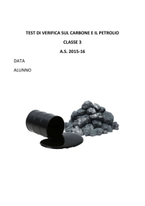 test di verifica sul carbone e il petrolio classe 3 as - Tecno