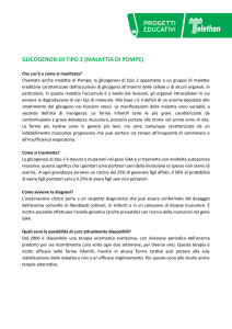glicogenosi di tipo 2 - Provincia di Pesaro e Urbino