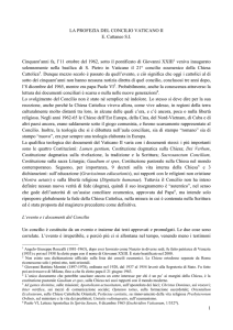 LA PROFEZIA DEL CONCILIO VATICANO II E. Cattaneo S.I.
