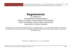 regolamento accesso 30.01.17 - ISTITUTO COMPRENSIVO SERINO