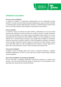sindrome di kallmann - Provincia di Pesaro e Urbino