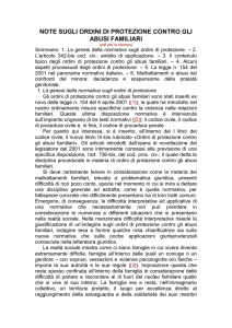 3. Il contenuto tipico degli ordini di protezione contro gli