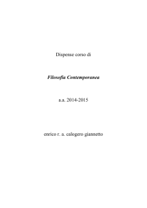 Filosofia Contemporanea