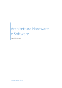 Architettura Hardware e Software