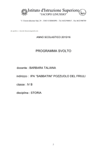 PROGRAMMA STORIA IV B 15_16 prof. Taliana