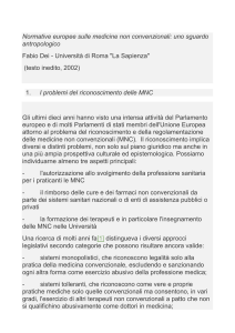 Normative europee sulle medicine non convenzionali... 39KB