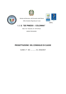 Progettazione CdC Classi SECONDE - De Pinedo