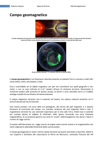 Il campo geomagnetico