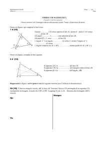 Triangoli e criteri di congruenza