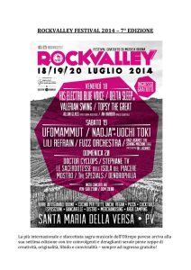 Comunicato Stampa Rock Valley Festival 2014