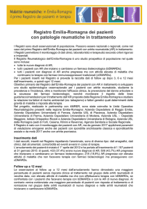 Registro Emilia-Romagna dei pazienti con patologie
