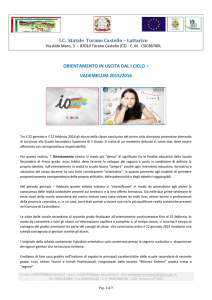 Istruzione professionale - Istituto Comprensivo Torano Lattarico