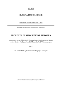 proposta di risoluzione europea
