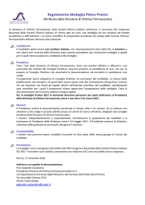 Medaglia `Pratesi` - Società Chimica Italiana