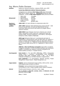 CV - Ordine degli Ingegneri della Provincia di Milano