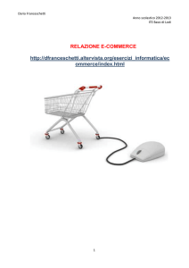 Relazione e-commerce formato word