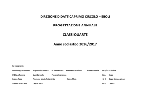 Progr.annuale classi quarte