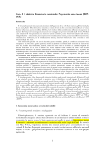 Cap. 4 Il sistema finanziario nazionale: l`egemonia americana (1939