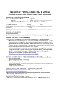 HALL of RESIDENCE APPLICATION FORM