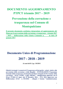 DOCUMENTO AGGIORNAMENTO PTPCT triennio 2017 – 2019