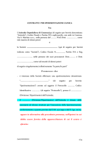 Format Contratto sperimentazione