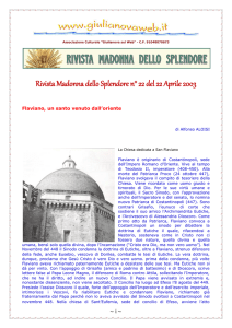 Rivista Madonna dello Splendore n° 22 del 22 Aprile 2003
