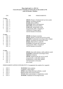 Piano di studi 13/14 - Universita` degli Studi di Messina
