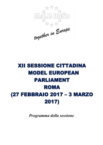 Programma MEP Roma 2017