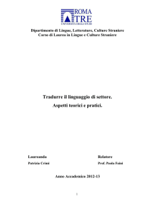 Sitografia per gli ( aspetti linguistici e traduttivi )