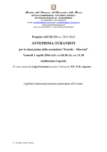 progetto ascolto 1 aprile - Istituto Comprensivo Centro 2 Brescia