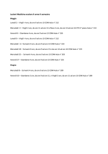 Lezioni Medicina oculare II anno II semestre Maggio Lunedì 2