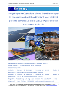 Progetto linea elettrica