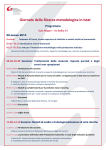 Giornate della Ricerca metodologica in Istat