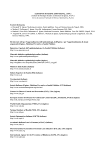 ELEMENTI DI IGIENE (SSD MED/42, 2 CFU) (modulo di Patologia