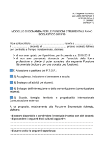 modello domanda figure strumentali - Liceo Artistico " Grandi" Sorrento