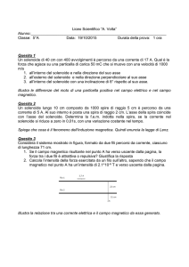 Liceo Scientifico “A. Volta” Alunno: Classe: 5°A Data: 19/10/2015