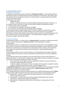 la partecipazione politica