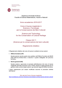 regolamentolm-11_2016-2017-2 - Sapienza