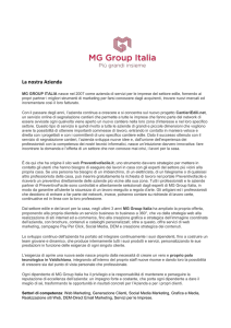 Presentazione MG Group Italia
