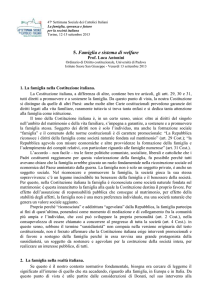 1. La famiglia nella Costituzione italiana.